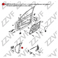 Стеклоподъемник ZZVF 1424536762 UXO 4QC ZVCG-51R - Изображение 3