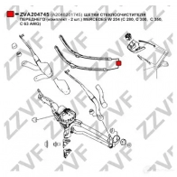 Щетка стеклоочистителя ZZVF ZVA204745 N MJV89N 1424535352 - Изображение 2