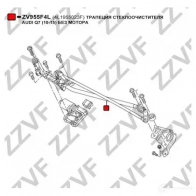 Трапеция стеклоочистителя ZZVF 1424535344 ZV955F4L D8D6 71 - Изображение 3