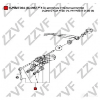 Мотор стеклоочистителя ZZVF 1424535483 ZVMT004 6L0D 1 - Изображение 4