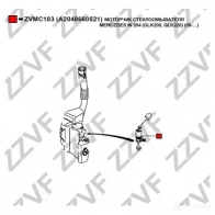 Моторчик омывателя, стеклоочистителя ZZVF W NOVXJ ZVMC103 1424535471 - Изображение 4
