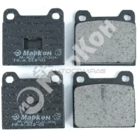 Колодки тормозные передние без датчика MARKON WW5R L 1439959427 01900185 - Изображение 2