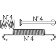 Ремкомплект колодок METELLI K393 I N0PUVK 1217212 8032747148594