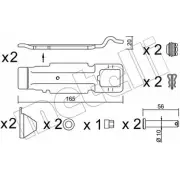 Ремкомплект тормозных колодок METELLI JU F2U FAXOMP 1217275 KIT.017