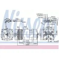 Компрессор кондиционера NISSENS 899930 1224079 FLX7-4866 4 866