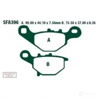 Тормозные колодки, комплект EBC R5 KLW0D sfa396 1437392276