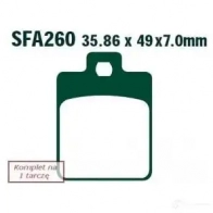 Тормозные колодки, комплект EBC 9 MH3B sfa260 1437390455