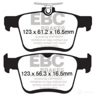 Тормозные колодки, комплект EBC 1437393616 5UE9 7 dp42153r