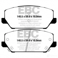 Тормозные колодки, комплект EBC dp42343r I2PUU T 1438417462