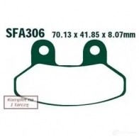 Тормозные колодки, комплект EBC JJQE RQ sfa306 1437392273