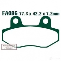 Тормозные колодки, комплект EBC sfa086 1437392104 XQSW Y