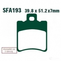 Тормозные колодки, комплект EBC sfac193 1437392489 6R I087P