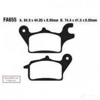 Тормозные колодки, комплект EBC FHUP QP8 1437392503 sfa655