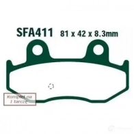 Тормозные колодки, комплект EBC sfa411 RNKZ D 1437392315