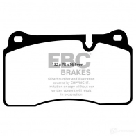 Тормозные колодки, комплект EBC 1437392805 dp41922r R9OOV DE - Изображение 1