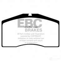 Тормозные колодки, комплект EBC AU HHE dp3997c 1437393050