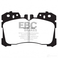 Тормозные колодки, комплект EBC 1437392902 CU WMBW dp41811r - Изображение 1