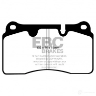 Тормозные колодки, комплект EBC dp41908r VYZ MTM 1437392636