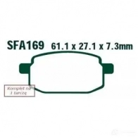 Тормозные колодки, комплект EBC B U7HU 1437392144 sfa169hh