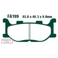 Тормозные колодки, комплект EBC sfa199hh 1437390703 GY7 74