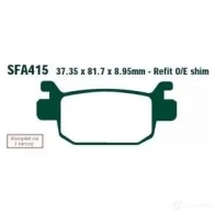Тормозные колодки, комплект EBC SB K5Z 1437392154 sfa415hh