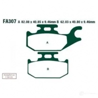 Тормозные колодки, комплект EBC sfa307hh MO0Q C 1437390732