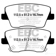 Тормозные колодки, комплект EBC 25K 32 1438417603 dp42344r