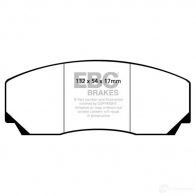 Тормозные колодки, комплект EBC 1437393608 dp3002c XR FCYD