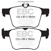 Тормозные колодки, комплект EBC 1437393617 dp42173r V3 150HL - Изображение 1