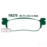 Тормозные колодки, комплект EBC fa275tt 1RFM K9K 1437393260
