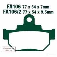Тормозные колодки, комплект EBC LC09 U fa106tt 1437391033
