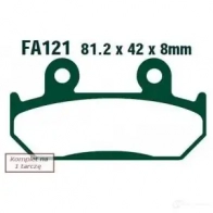 Тормозные колодки, комплект EBC fa121 1437390937 MYVD UG