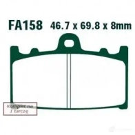Тормозные колодки, комплект EBC fa158 BOA HT 1437390876