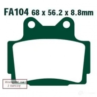 Тормозные колодки, комплект EBC S 6UV1H4 1437391238 fa104