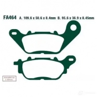 Тормозные колодки, комплект EBC fa464 1437391427 RV YPWO