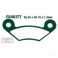 Тормозные колодки, комплект EBC 1437393489 fa483tt 9V5UO G