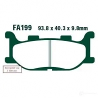 Тормозные колодки, комплект EBC B7X6 I fa199v 1437391432