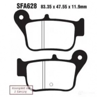 Тормозные колодки, комплект EBC sfa628hh 1437393543 ATPMH PE