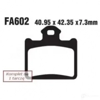 Тормозные колодки, комплект EBC fa602r B SR2U 1437391783