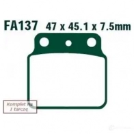 Тормозные колодки, комплект EBC V21U K fa137r 1437391443