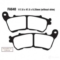 Тормозные колодки, комплект EBC P EWOZHP fa640 1437393967
