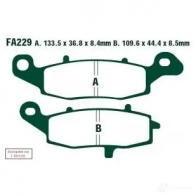Тормозные колодки, комплект EBC XR TAFU7 fa229v 1437394055
