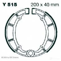 Барабанные тормозные колодки, комплект EBC y515 1437390792 VBD 4L6