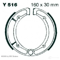 Барабанные тормозные колодки, комплект EBC G JD56 1437391860 y516