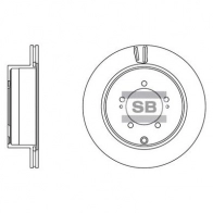 Тормозной диск SANGSIN SD1012 1422787131 F6 OWB0M