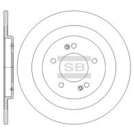 Тормозной диск SANGSIN SD1107 NKLBN R 1439913870