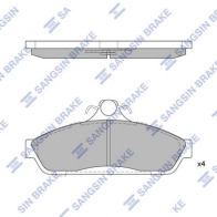 Тормозные колодки дисковые SANGSIN SP1209 1436754201 QDT4 9