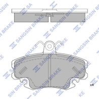 Тормозные колодки дисковые SANGSIN HI N36W9 SP1243A Renault Twingo (CN0) 2 Хэтчбек 1.2 TCe 100 (CN0P) 102 л.с. 2011 – 2024