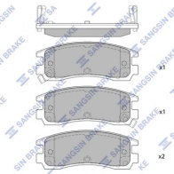 Тормозные колодки дисковые SANGSIN SP1285 1439856282 5JKE F