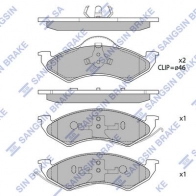 Тормозные колодки дисковые SANGSIN UW66 W SP1347 Hyundai Sonata (LF) 7 Седан 2.0 MPI 157 л.с. 2014 – 2025